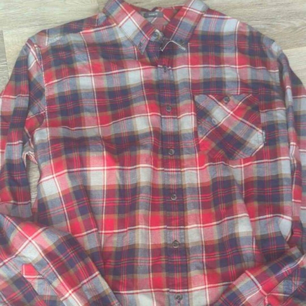 Eddie Bauer‎ Checked Flannel Multi-Colour Shirt - tall xl mens